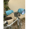 manchons-velo-femme-fleuri-bleu-canard-fabrication-france