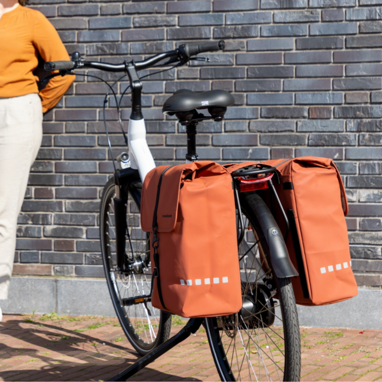 New Looxs Odense Double Sacoche Vélo 39L – Vert, Double Sacoche Arrière Robuste Et Imperméable Pour Porte-Bagages