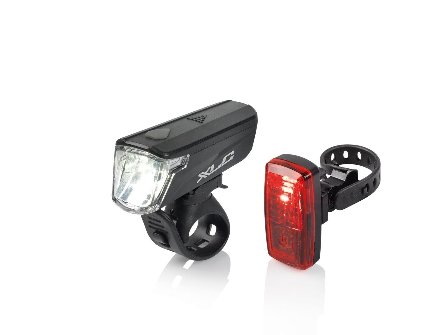 Alimentation Piles AAA Non Incluses Kit éclairage LED Vélo CSL – Homologué StVZO, 30 Lux, Feux Avant/arrière, Piles AAA, Résistant Aux éclaboussures