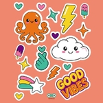 stickers-velo-rainette-good-vibes