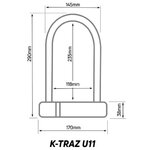 zefal-K-Traz U11-dimensions-115x230MM
