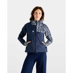 coupe-vent-anorak-impermeable-court-motifs-reflechissants-guepard-bleu-marine-femme