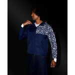 coupe-vent-anorak-impermeable-motifs-reflechissants-guepard-bleu-marine-homme