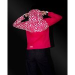 coupe-vent-anorak-impermeable-motifs-reflechissants-guepard-rose-framboise-femme-dos-nuit