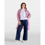 poncho-de-pluie-zippe-etanche-velotaf-rose-cendre-femme-motif-guepard-reflechissant