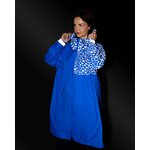 poncho-de-pluie-velo-motifs-guepard-reflechissant-nuit-bleu-roi-francigena