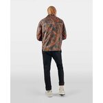 veste-ultra-legere-sport-velo-respirante-noire-orange-motifs-jungle-homme-dos-capuche-retractee-col