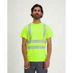 tshirt-travail-haute-visibilite-iso-20471-respirant-chaleur-jaune-fluo-anti-uv