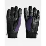 gants-velo-hiver-chauds-cuir-polaire-noirs-violets