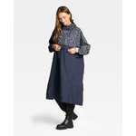 poncho-de-pluie-velo-motif-graffiti-bleu-marine-femme