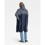 poncho-de-pluie-velo-motifs-graffiti-bleu-marine-dos
