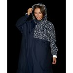 poncho-de-pluie-velo-motifs-graffiti-bleu-marine-reflechissants-femme
