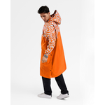 poncho-pluie-velo-impermeable-orange-reflechissant-compact-homme