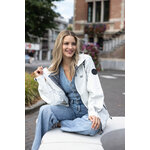 Veste vélo imperméable Hello Rain Premium 20K blanc cassé