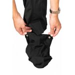 Pantalon pluie vélo Hello Rain Storm 20K noir porté