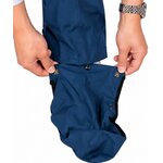Pantalon pluie Hello Rain Storm 20K bleu foncé surchaussures