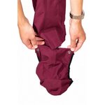 Pantalon pluie Hello Rain Storm 20K bordeaux zip latéral