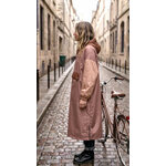 Poncho long Poule Party Brown Blush en ville