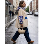 Poncho court de pluie Poule Party Blue Leo