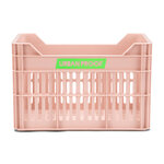 Caisse vélo 15L rose pastel Urban Proof vue de face