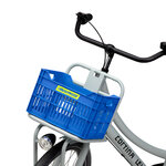 Caisse vélo 15L bleu royal Urban Proof montée sur un vélo