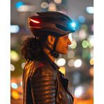 casque vélo lumineux éclairage avant arrière lumos ultra noir