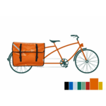 sacoche-velo-longtail-midtail-cargolaine-solo-couleur-orange