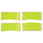 8 Bandes Réfléchissantes Vertes KOZOY - Brassards Sécurité Vélo, Course, Marche - 40x3 Cm