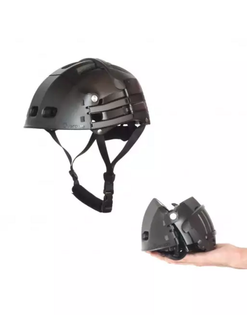 Casque Vélo Pliable Overade Plixi Fit Bleu - Taille S-M (54-58 Cm) - 14 Ventilations - Pour Adulte