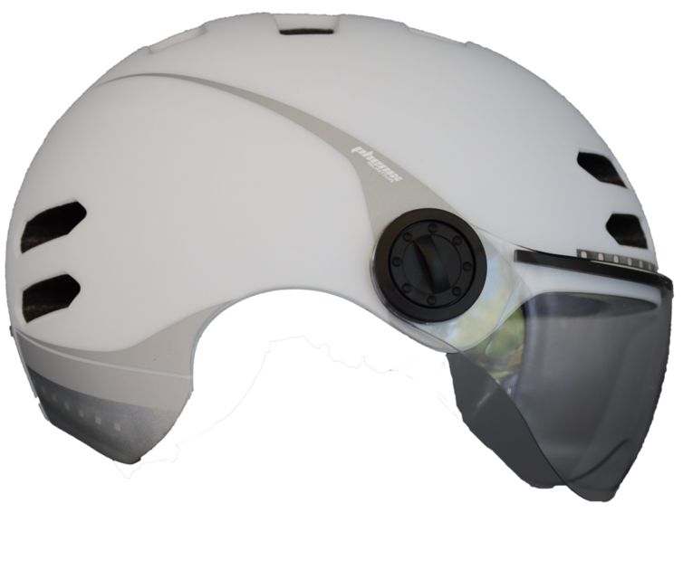 Phenix Helmet, casque vélo avec visière et lumière + bluetooth