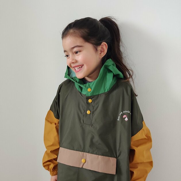 Poncho Pluie Enfant Volunboy – Imperméable Avec Capuche 3D Animal, Boutons Pression, Motif Mignon Pour Fille Et Garçon