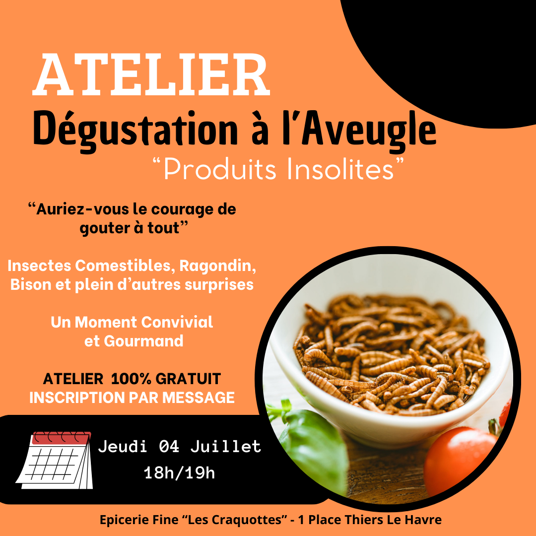 atelier degustation produits insolites