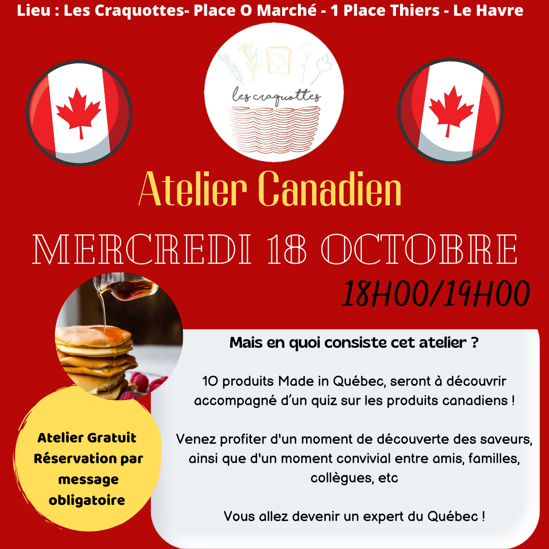 atelier degustation canadien