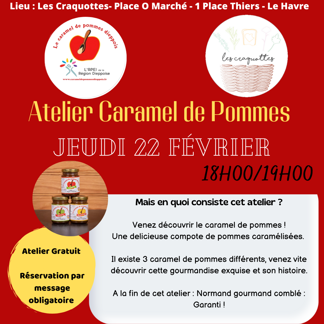 atelier degustation caramel de pommes