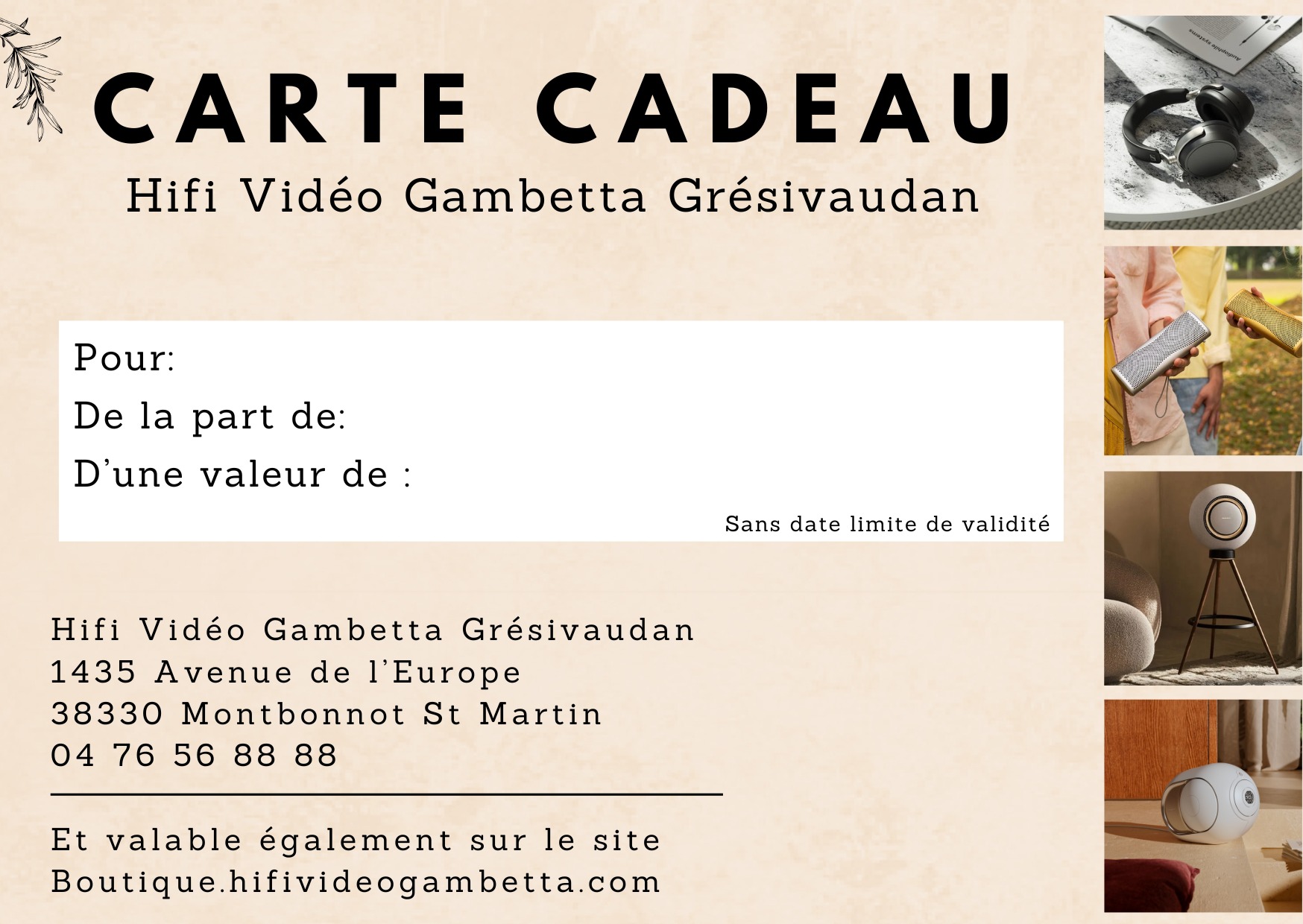 CARTE CADEAU
