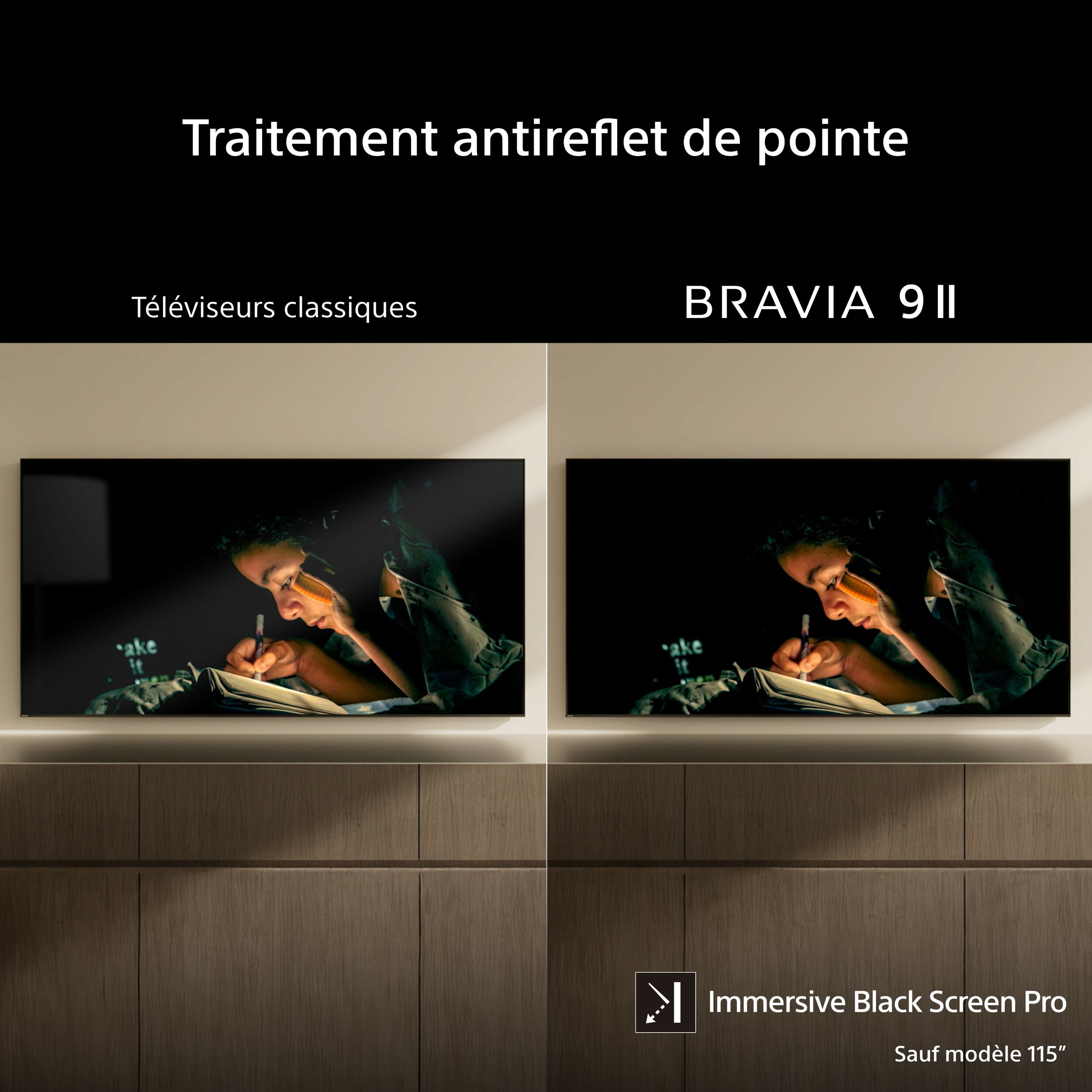 03-Bravia 9II-ecran pro-Traitement antireflet de pointe