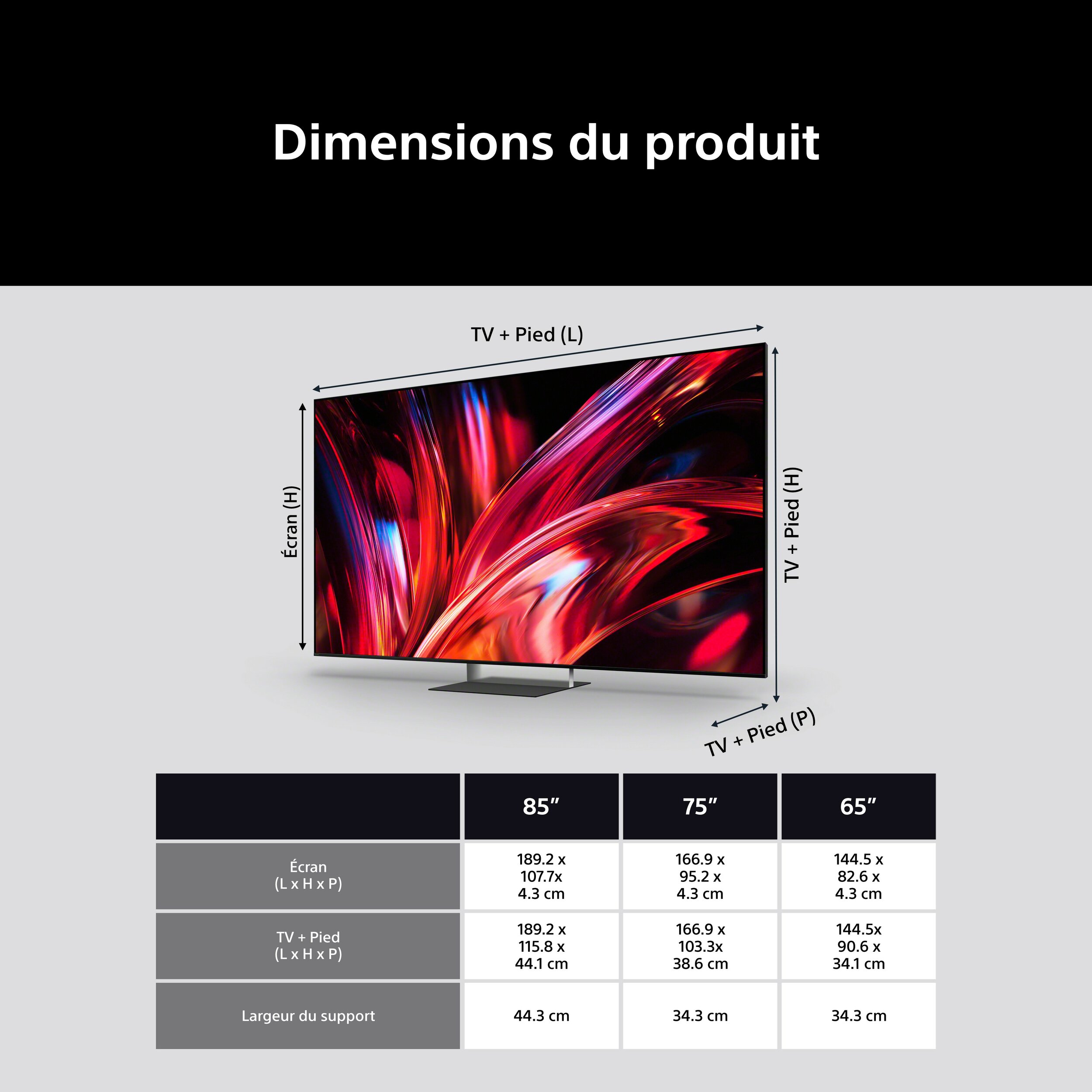 08-Bravia 9II-Dimensions du produit