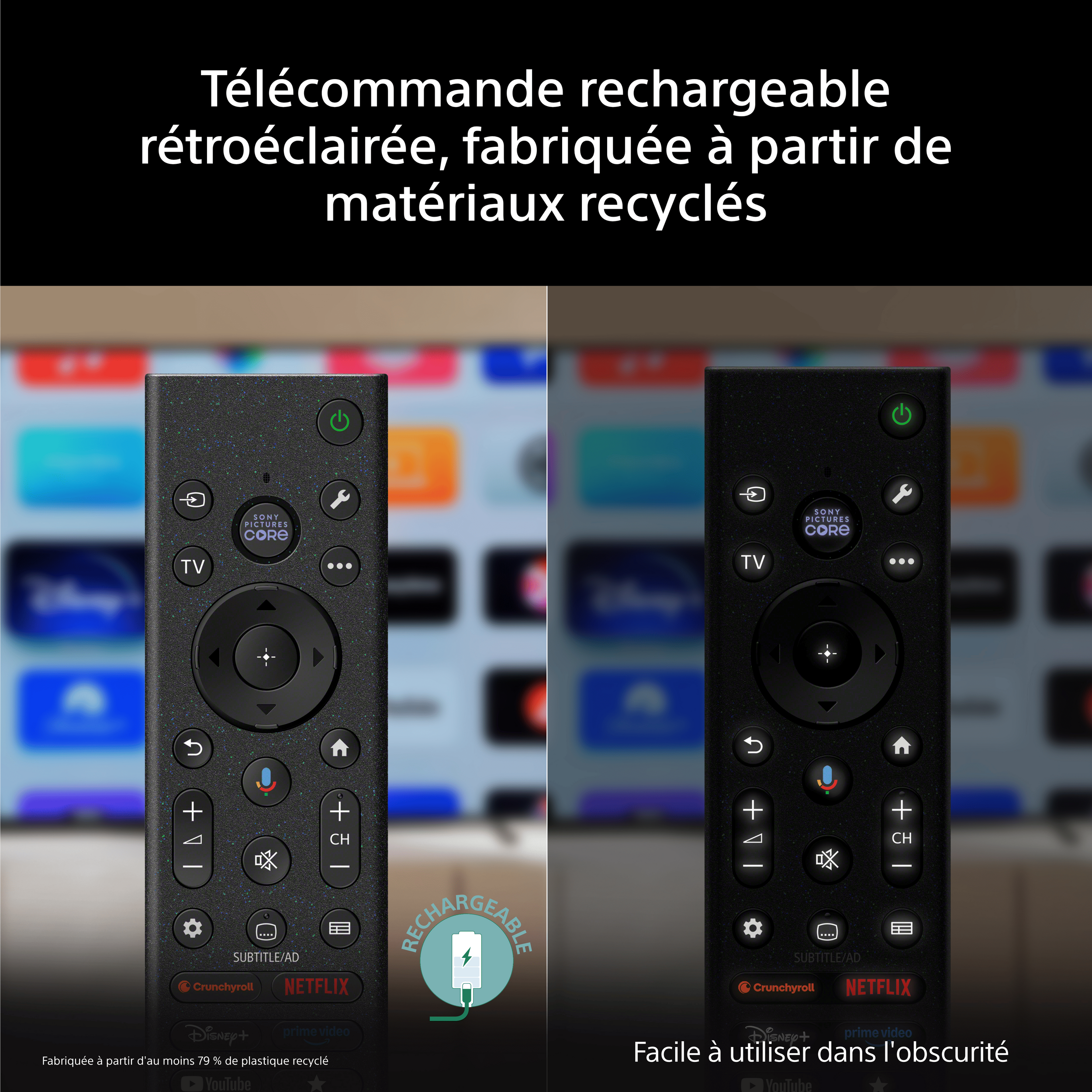 17 V2-sony-tv-bravia-3-ii-telecommande-rechargeable-retroeclairee-plastique-recycle-ecologique