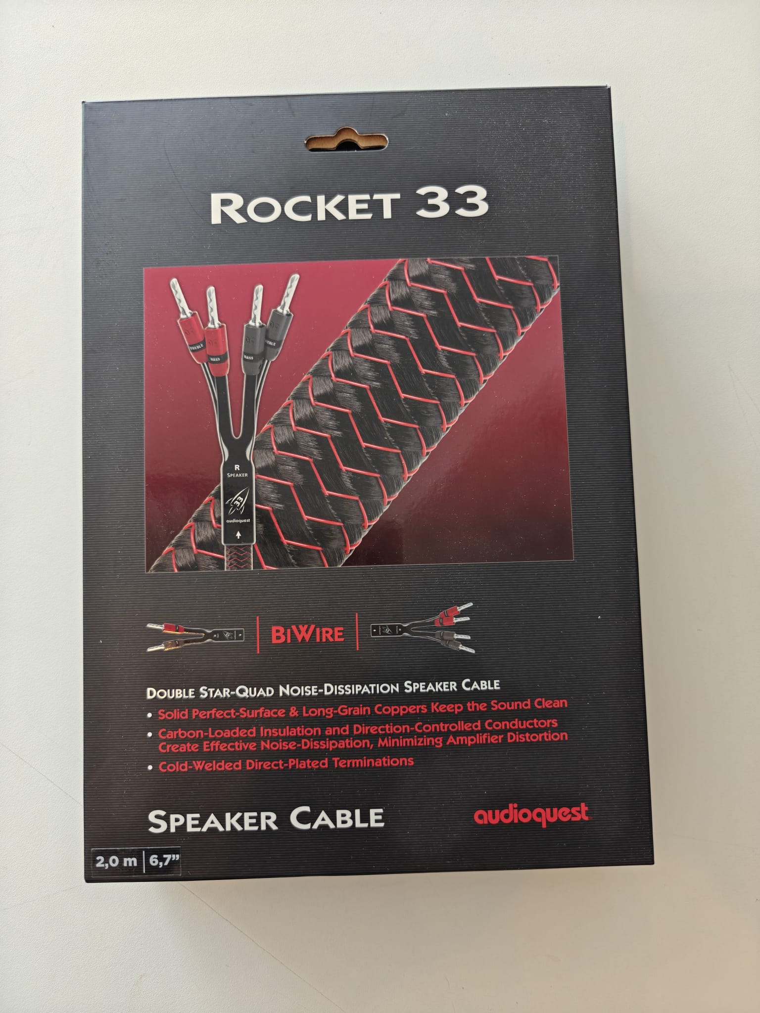 AUDIOQUEST Rocket 33 BiWire 2x2m OCCASION