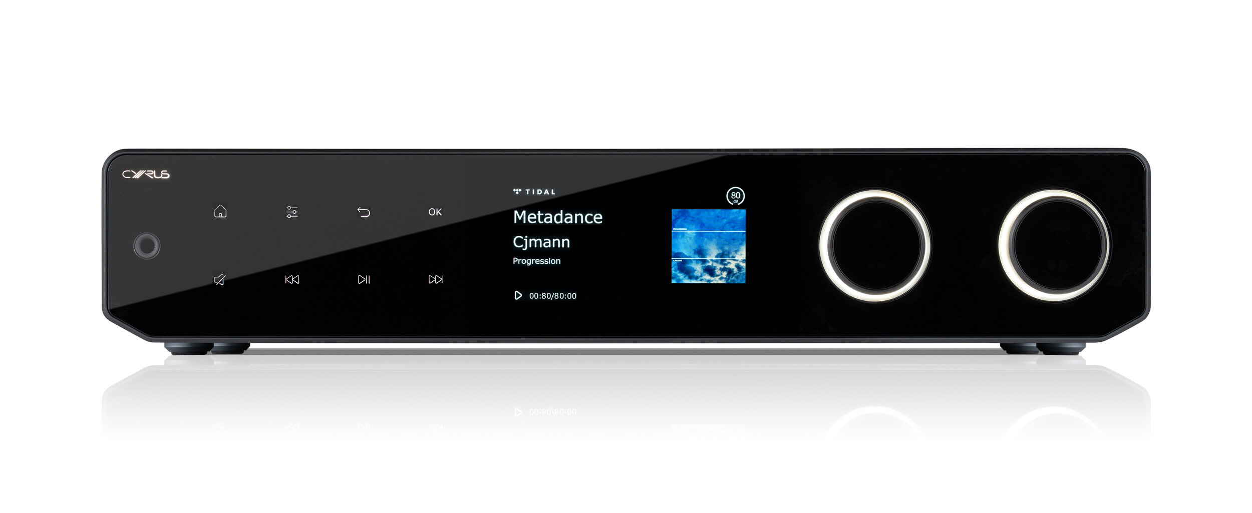 Cyrus 80 AMP Front Streaming-Input+Reflection+Flash