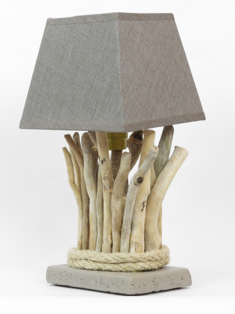 Lampe De Chevet Bois Flotte lampe de chevet en bois flotté - lampes/lampes de chevet - art & ocean
