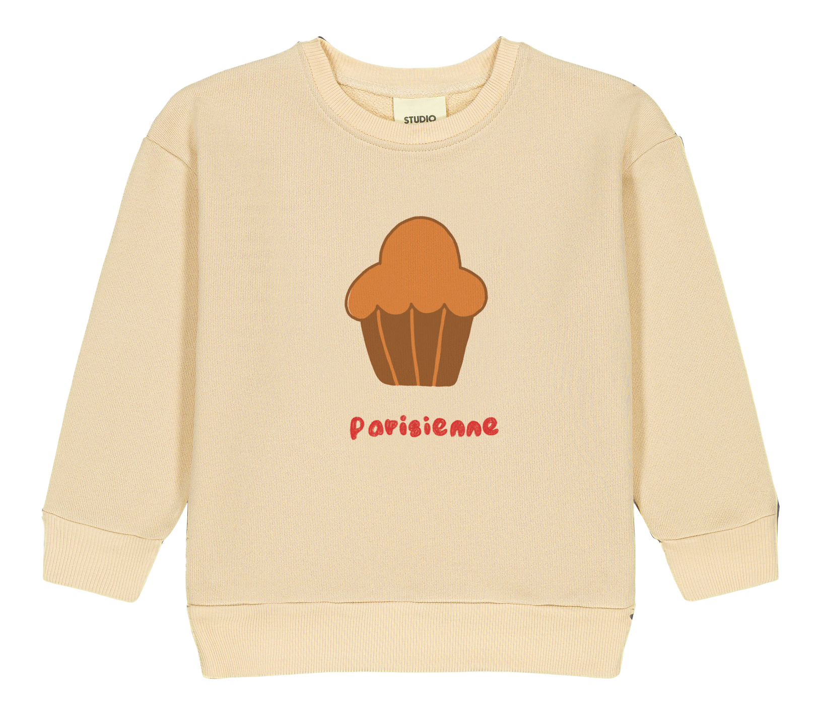 SWEAT-BART-MOLLETON-DOUBLE-CREAM-BRIOCHE PLACÉE