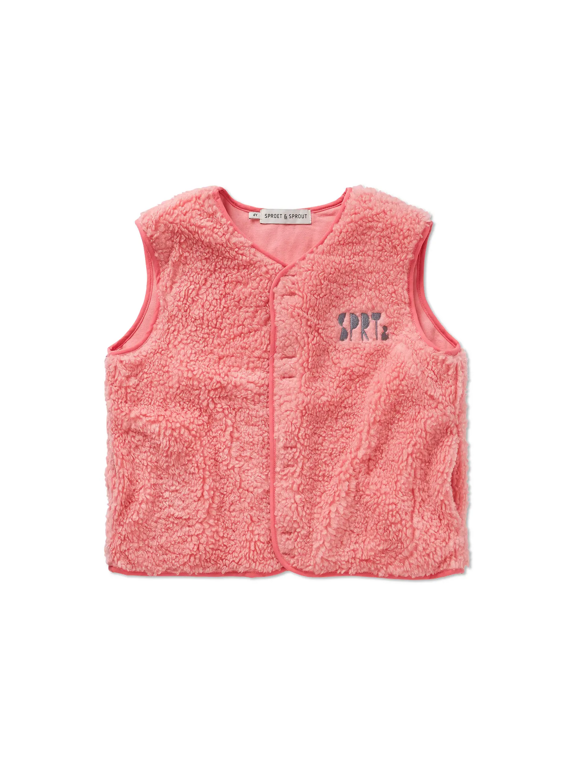 Loose teddy gilet Bloom primary