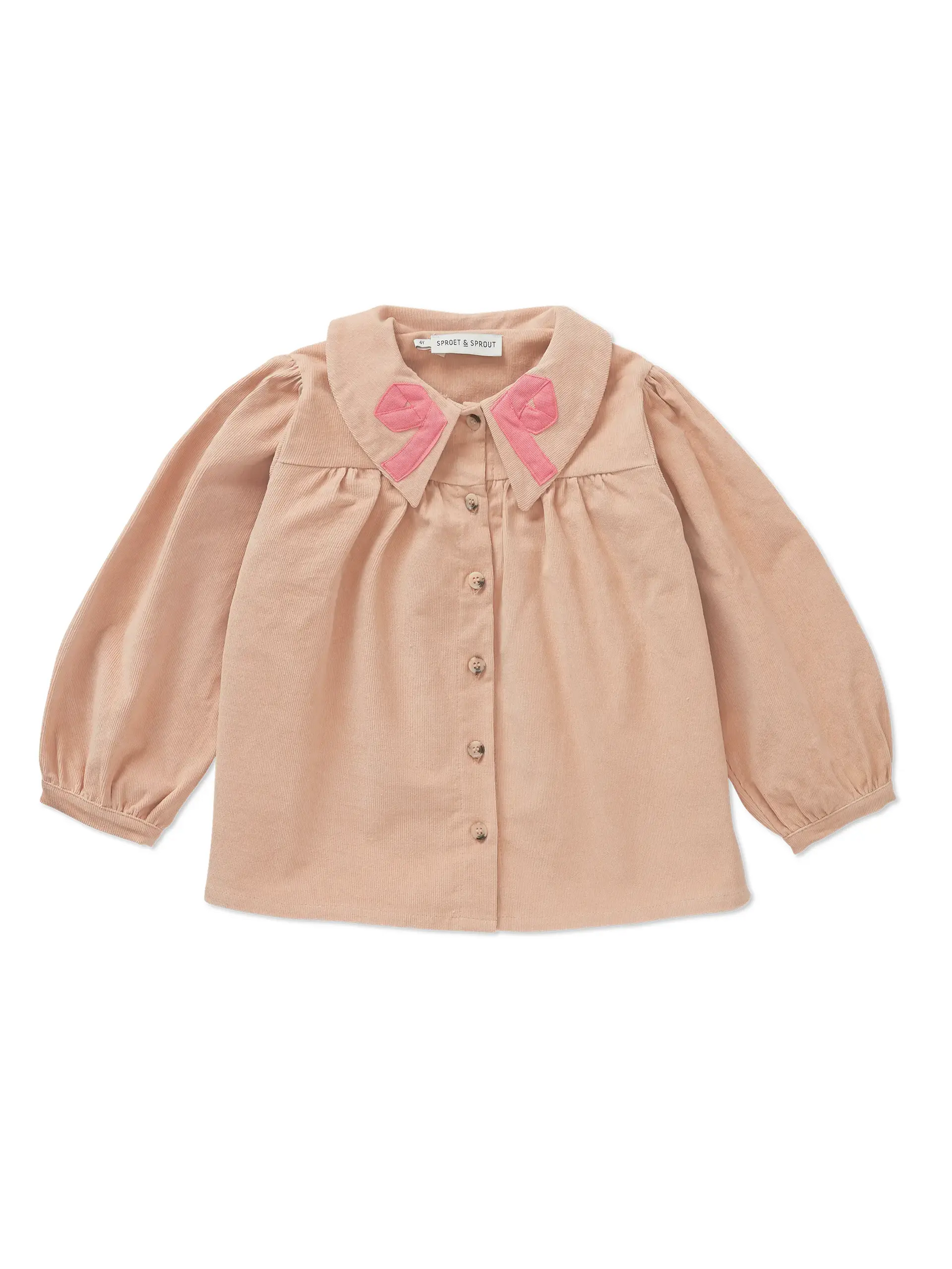 Corduroy girls blouse  Vanilla primary