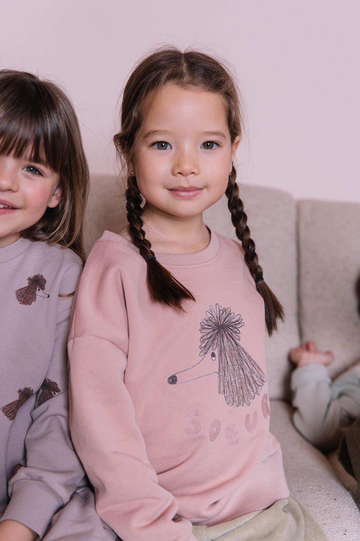 SWEAT BART ROSE CHIEN SOEUR
