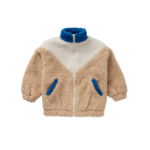 Teddy jacket colourblock blue Sand primary