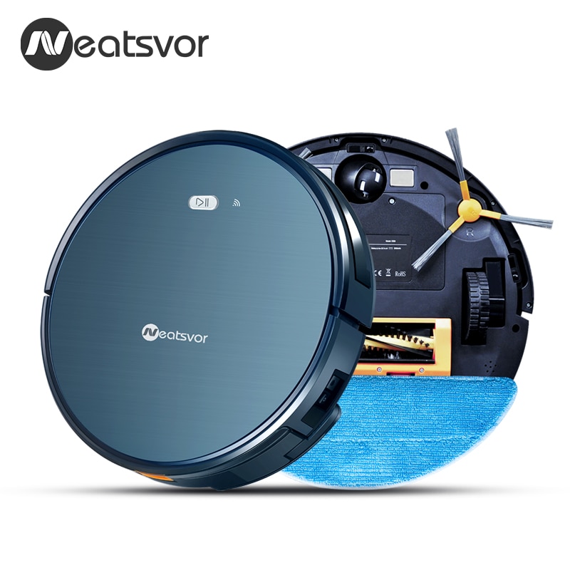 NEATSVOR-Aspirateur-robot-intelligent-et-connect-X500-puissance-3000Pa-avec-affichage-du-parcours-sur-Application-mobile