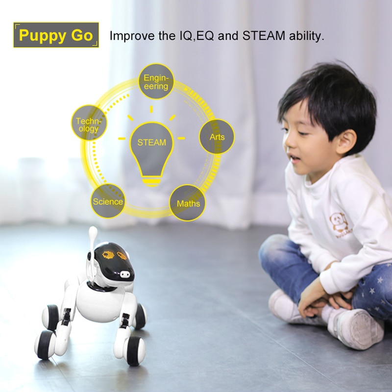 B-b-jouets-1803-AI-chien-Robot-jouet-pour-votre-famille-APP-contr-le-Bluetooth-connexion