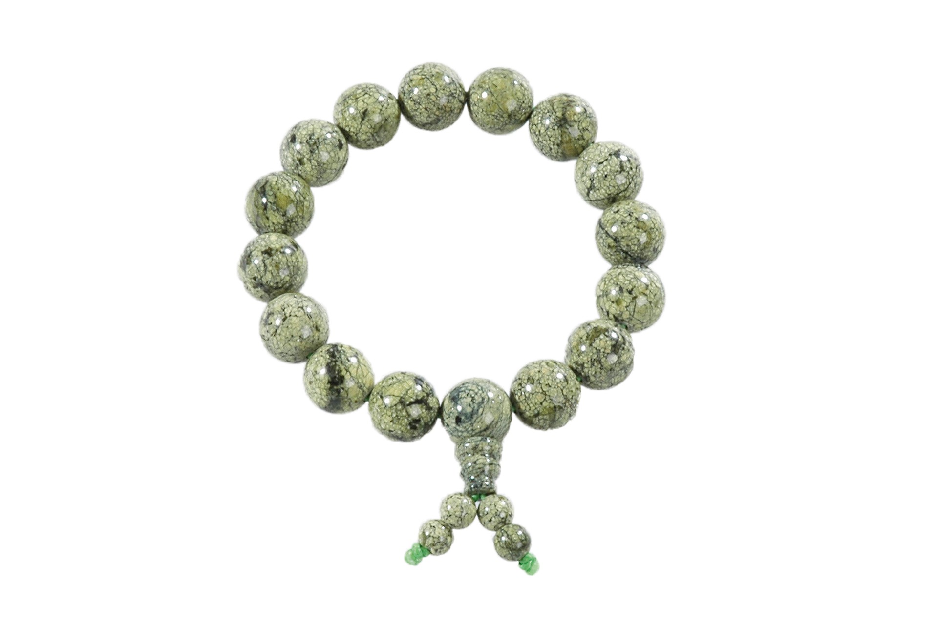 bracelet de shaolin pierre verte