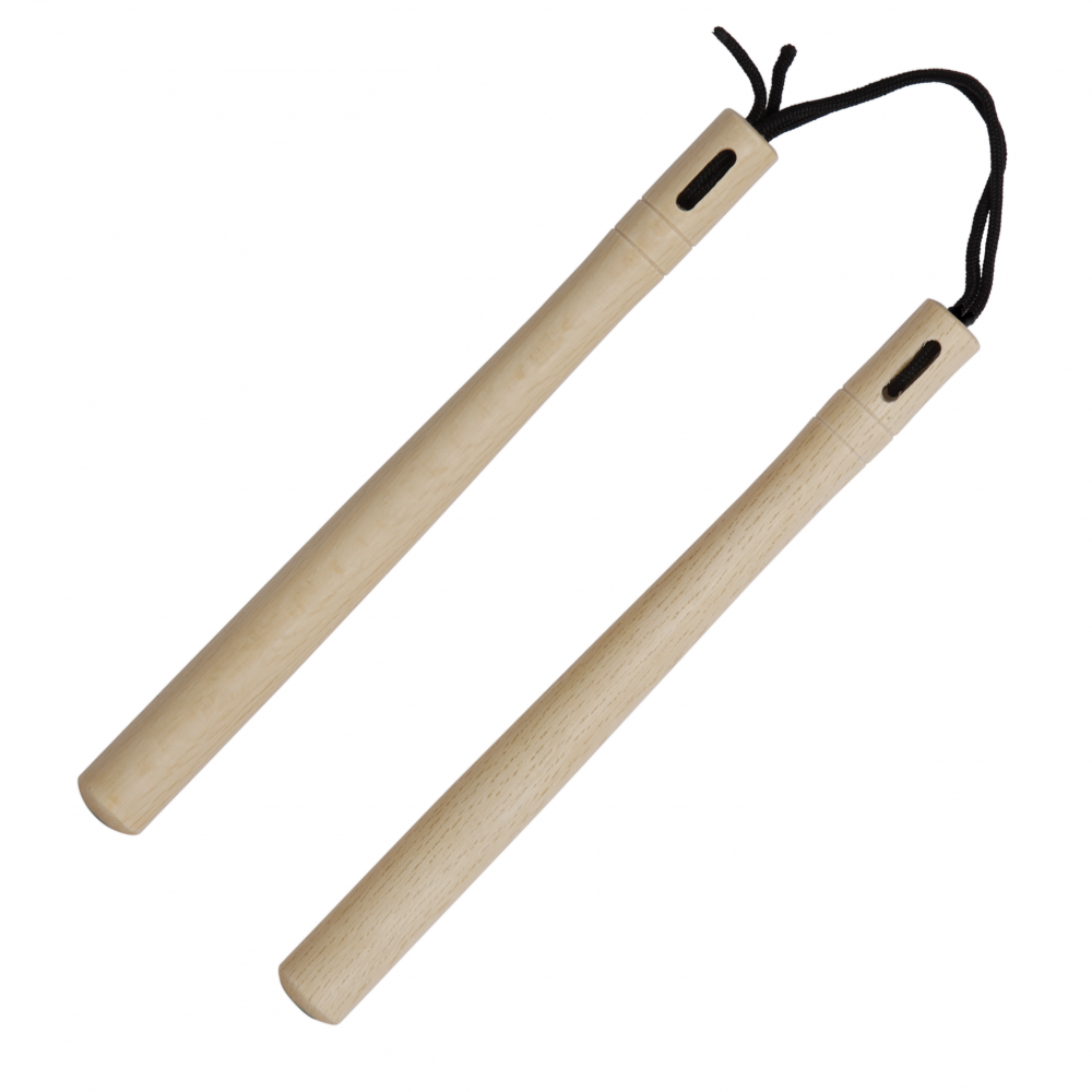 nunchaku en bois rond